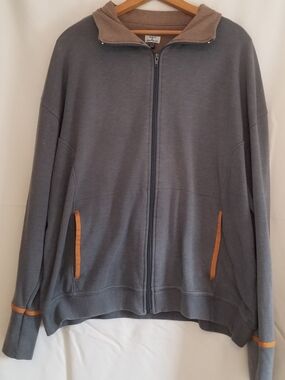 Maus & Hoffman Gray Zip-Up Lightweight Jacket Size XL